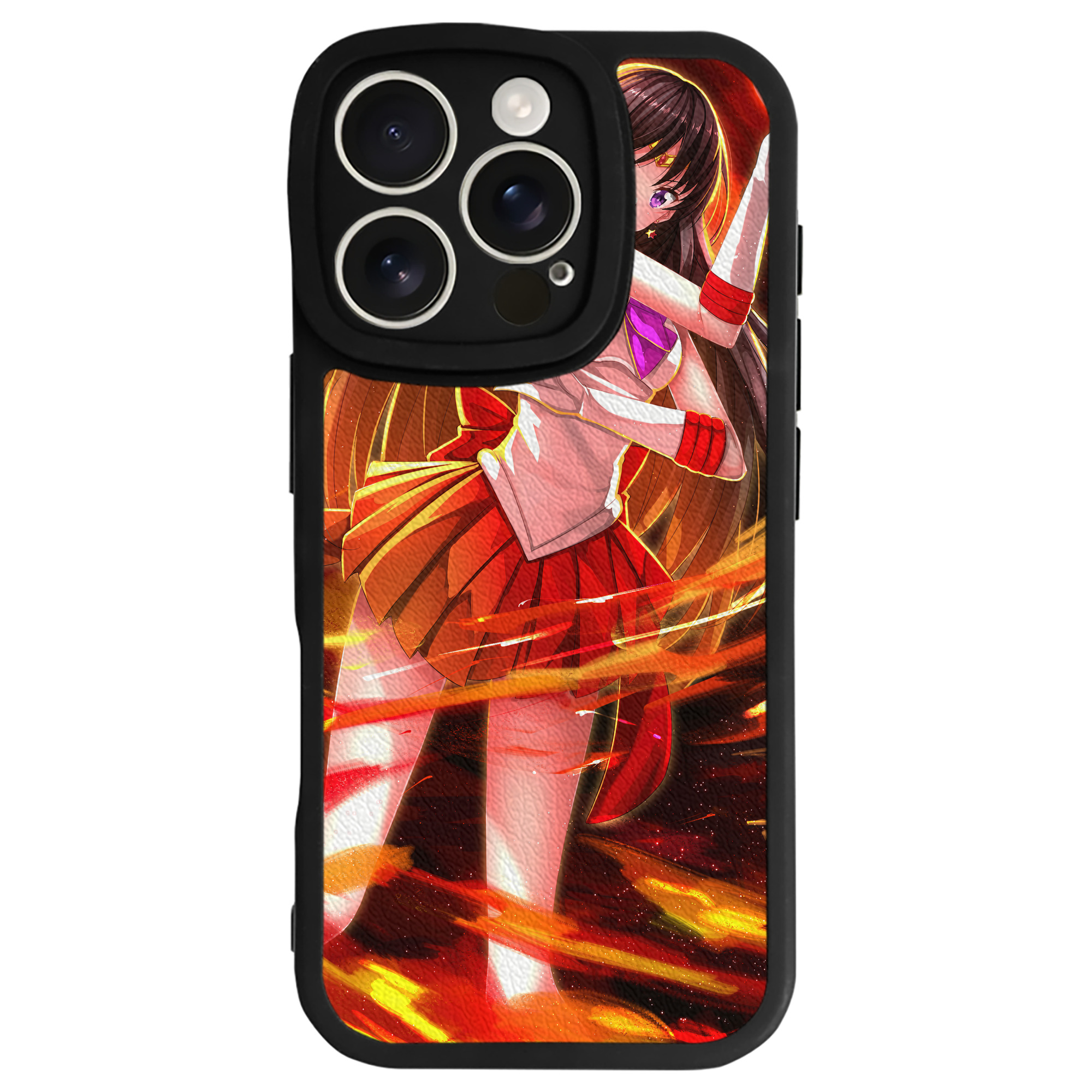 （画像用） 美少女戦士セーラームーン Sailor Moon 【iPhone 16シリーズ対応】シリコンスマホケース（レザー調） 材質：シリコン